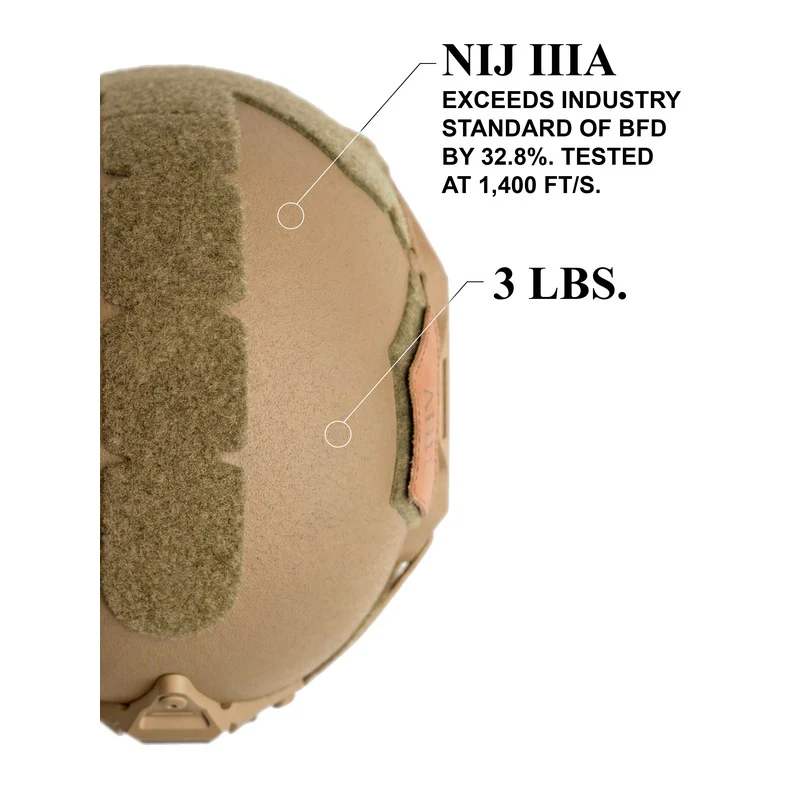 ATE® GEN2 Ballistic Helmet | NIJ IIIA High-Cut – Hard Head Veterans - Image 6