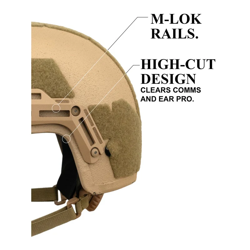 ATE® GEN2 Ballistic Helmet | NIJ IIIA High-Cut – Hard Head Veterans - Image 7