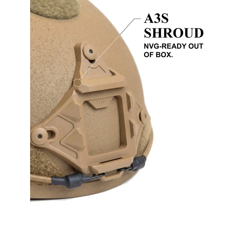 ATE® GEN2 Ballistic Helmet | NIJ IIIA High-Cut – Hard Head Veterans - Image 8